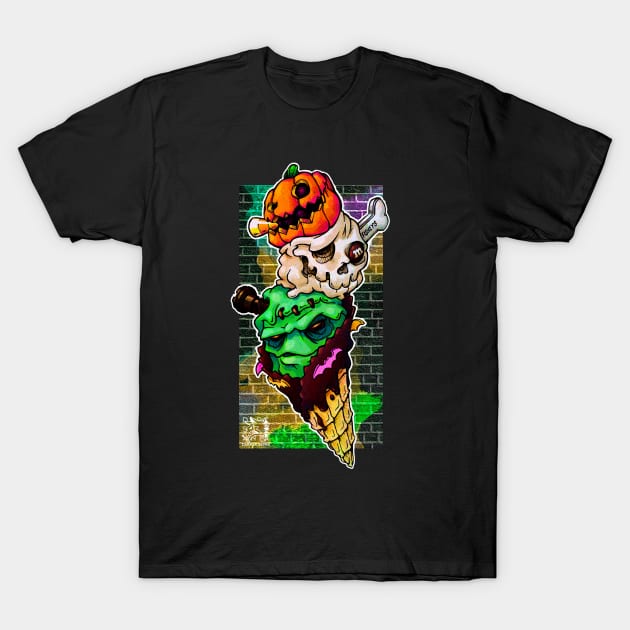 Triple Feature T-Shirt by Darksilvania